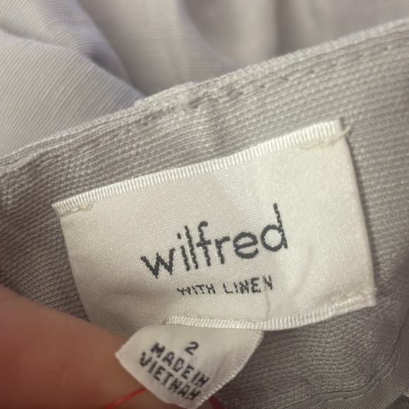 Aritzia x Wilfred • the effortless pant™ linen pearl gray sz 2 - Picture 8 of 8